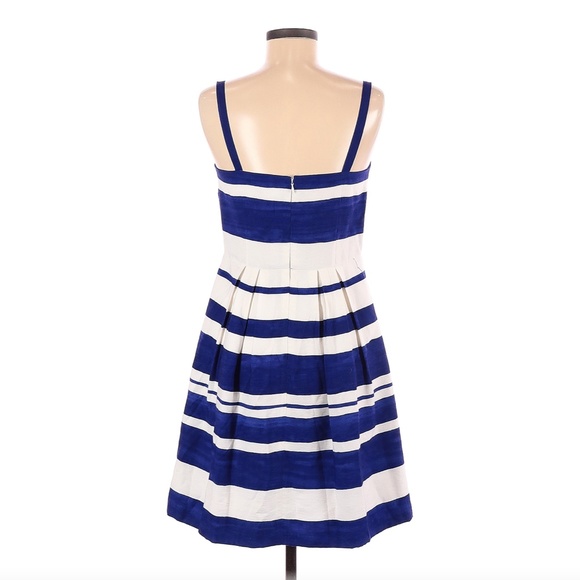 Blue and White Cocktail Summer Dress - Picture 2 of 2